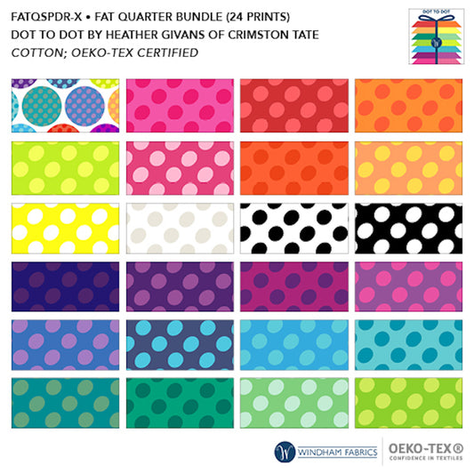 Dot to Dot- 24 Piece Fat Quarter Bundle