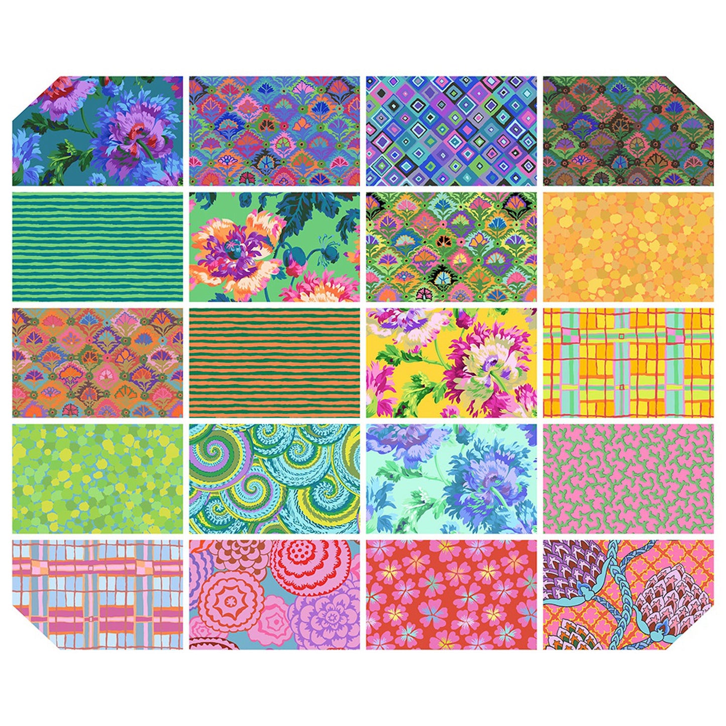 Kaffe Fassett Collective- February 2024 Bright 5in Charm 42PC