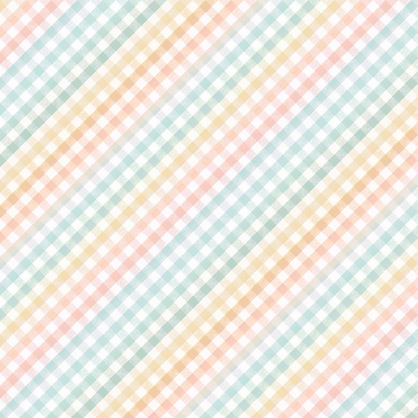 First Impressions Flannel- Multi Sweet Gingham: Sold by the 1/2 yard