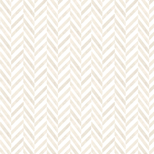 First Impressions Flannel- Beige Heartfelt Herringbone: Sold by the 1/2 yard