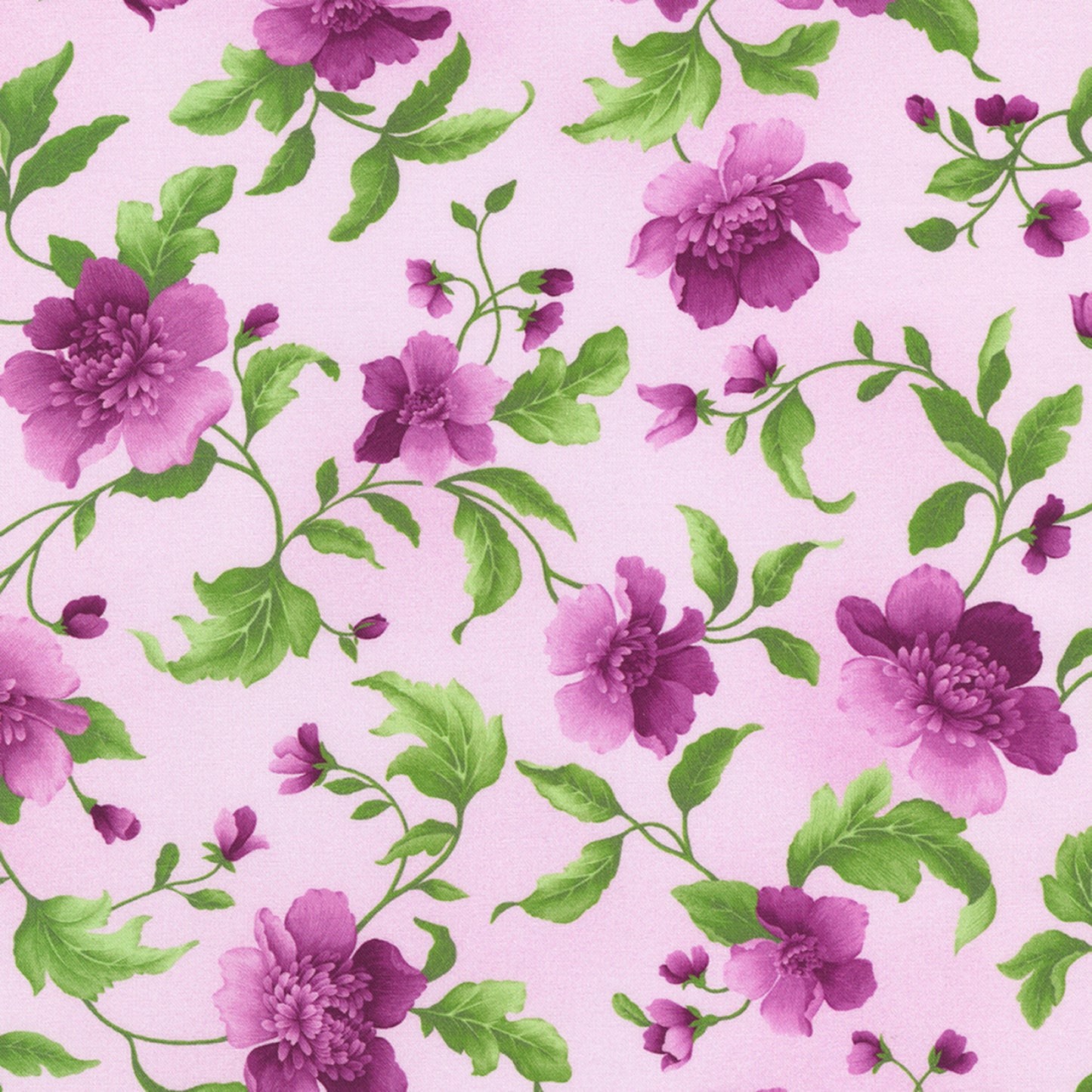 Camille- Berry Floral: Sold by the 1/2 yard.