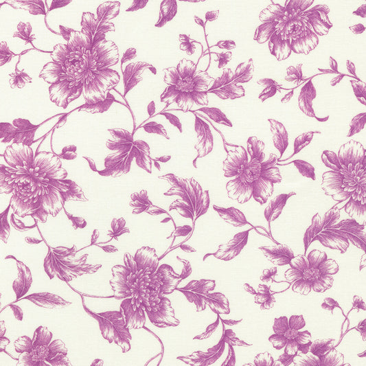 Camille- Berry Toile: Sold by the 1/2 yard.