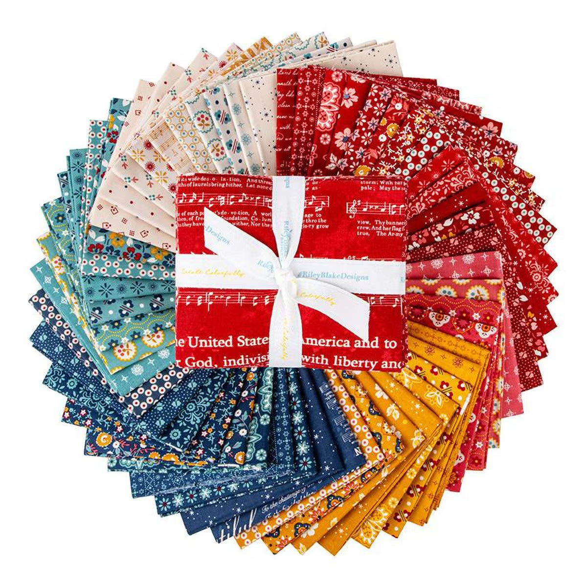 American Fat Quarter Bundle: 52pcs