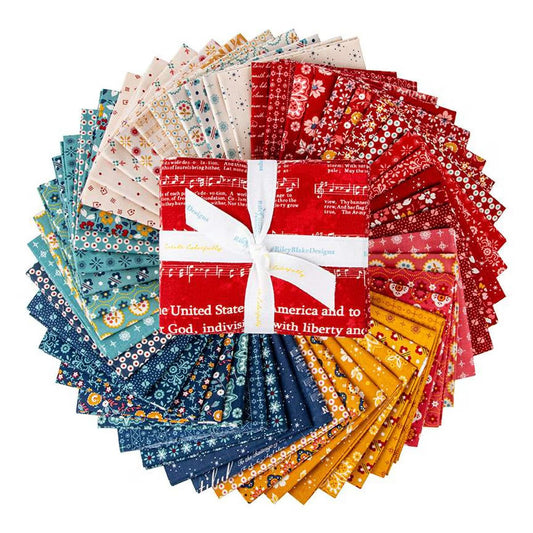 American Fat Quarter Bundle: 52pcs