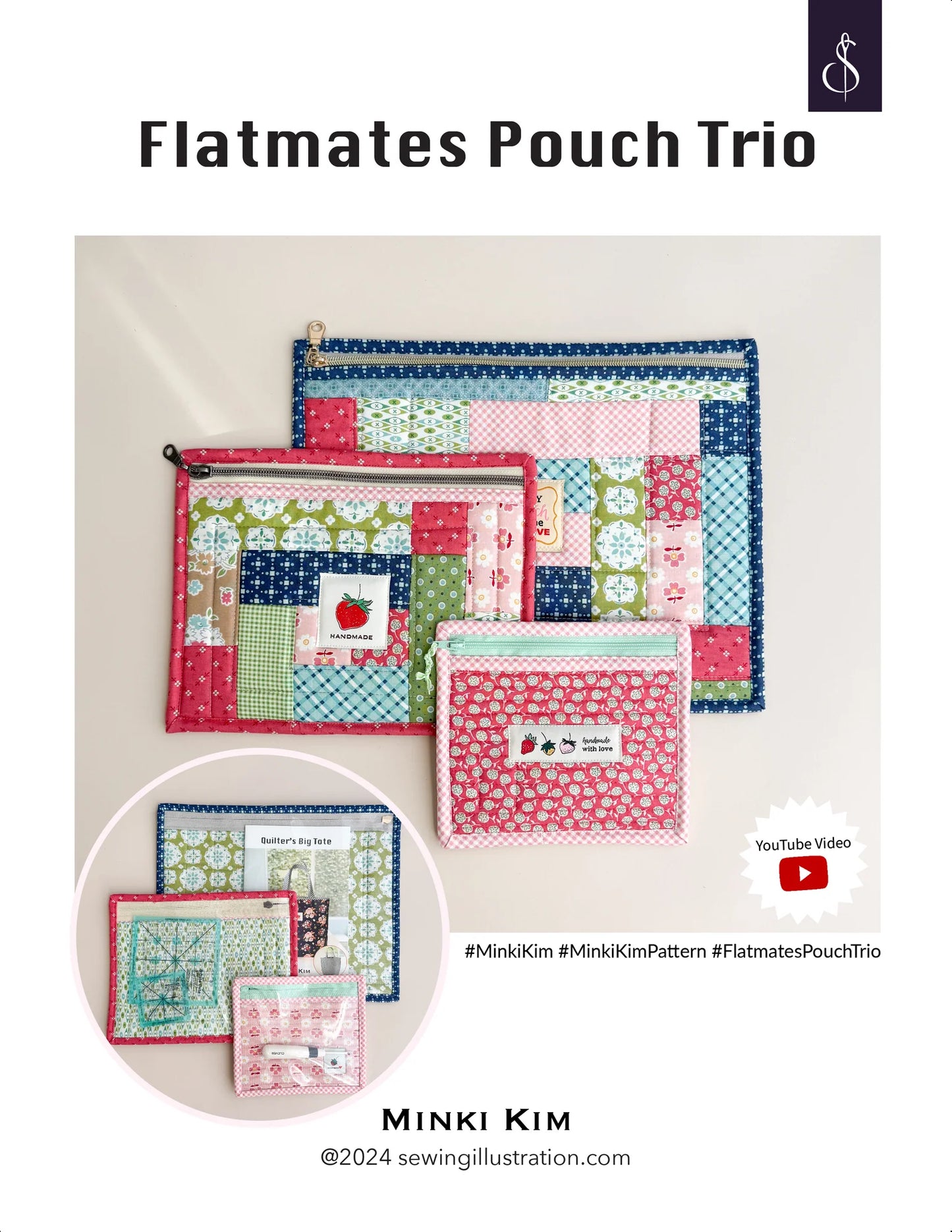 Flatmates Pouch Trio Pattern