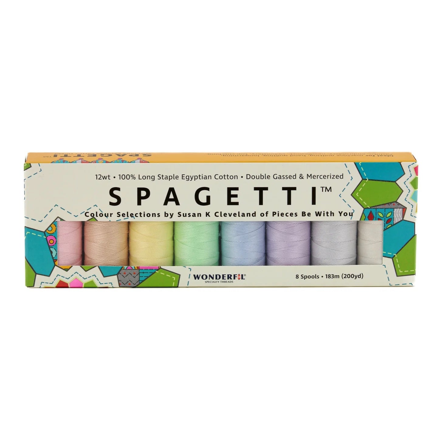 WonderFil Spagetti Color Set: Frostings, 8 Spools