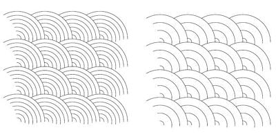 Good Measure- Longarm Quilting Template, Baptist Fan: 5pc Set