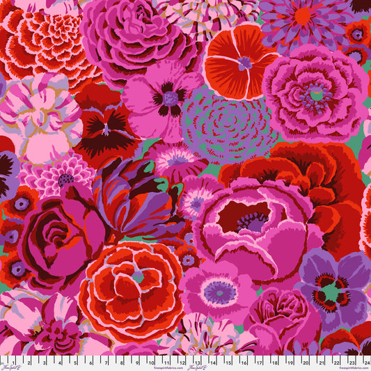 Kaffe Fassett Collective Stash- Magenta Bekah: Sold by the 1/2 yard