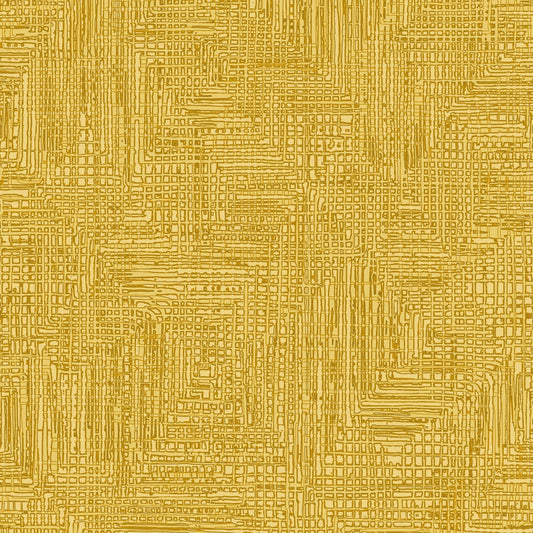 Grass Roots- Grasscloth Texture- Yellow: Sold By The 1/2 Yard- Cut Continuously