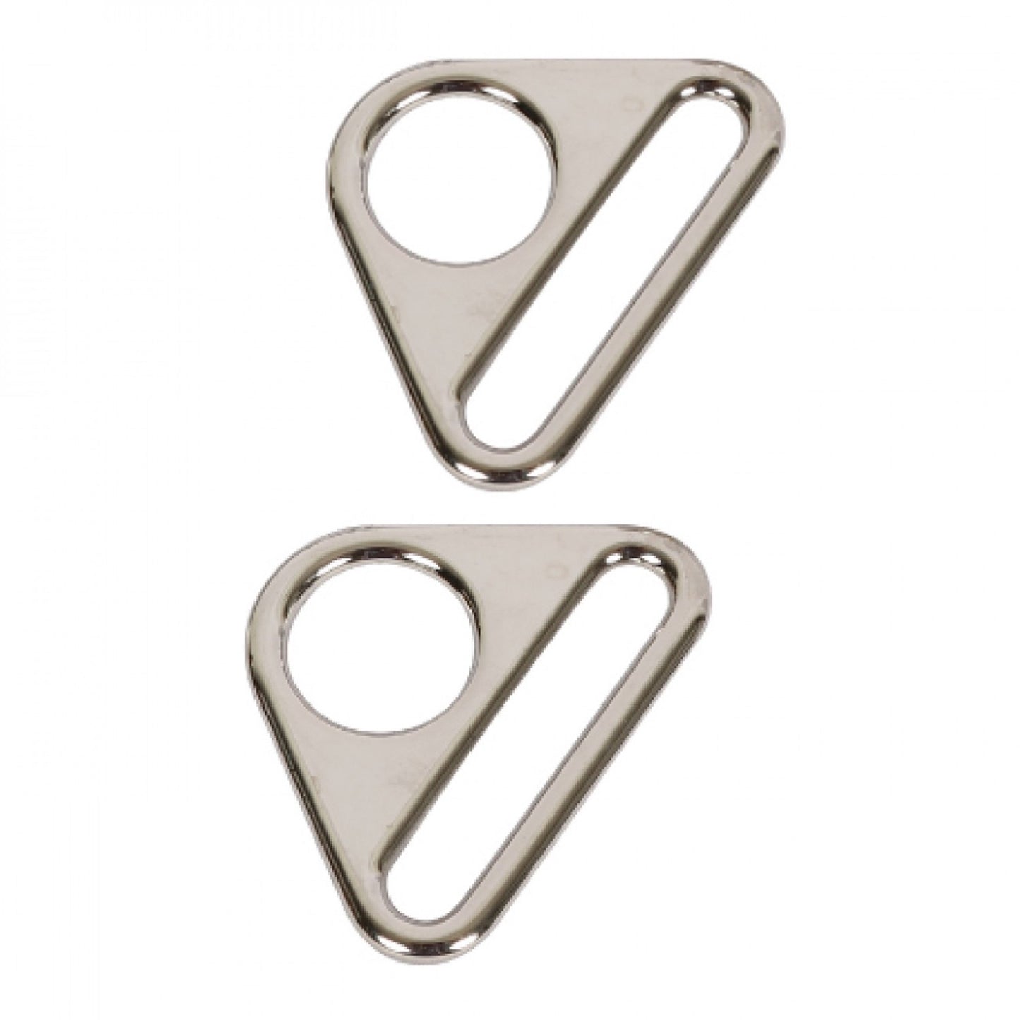 Triangle Ring Flat 1" Nickel: 2Pcs