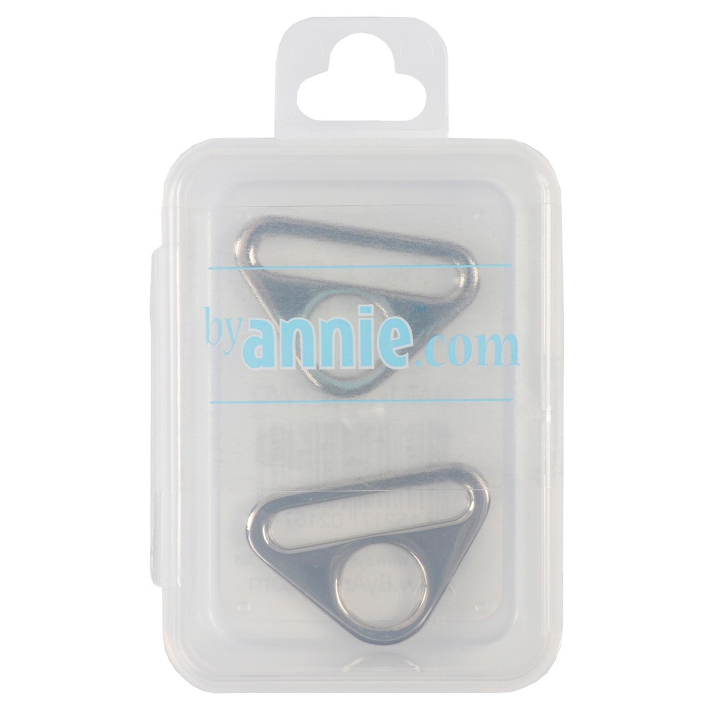 Triangle Ring Flat 1" Nickel: 2Pcs