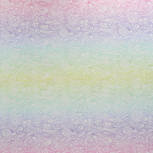 Floral Reef- Making Waves Vinyl: 1/2 yard Roll