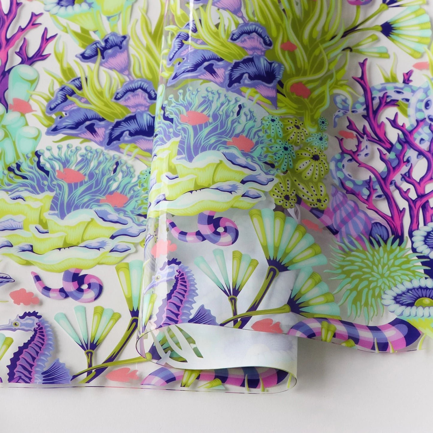 Floral Reef- Reef What You Sew Vinyl: Sold by the 1/2 yard