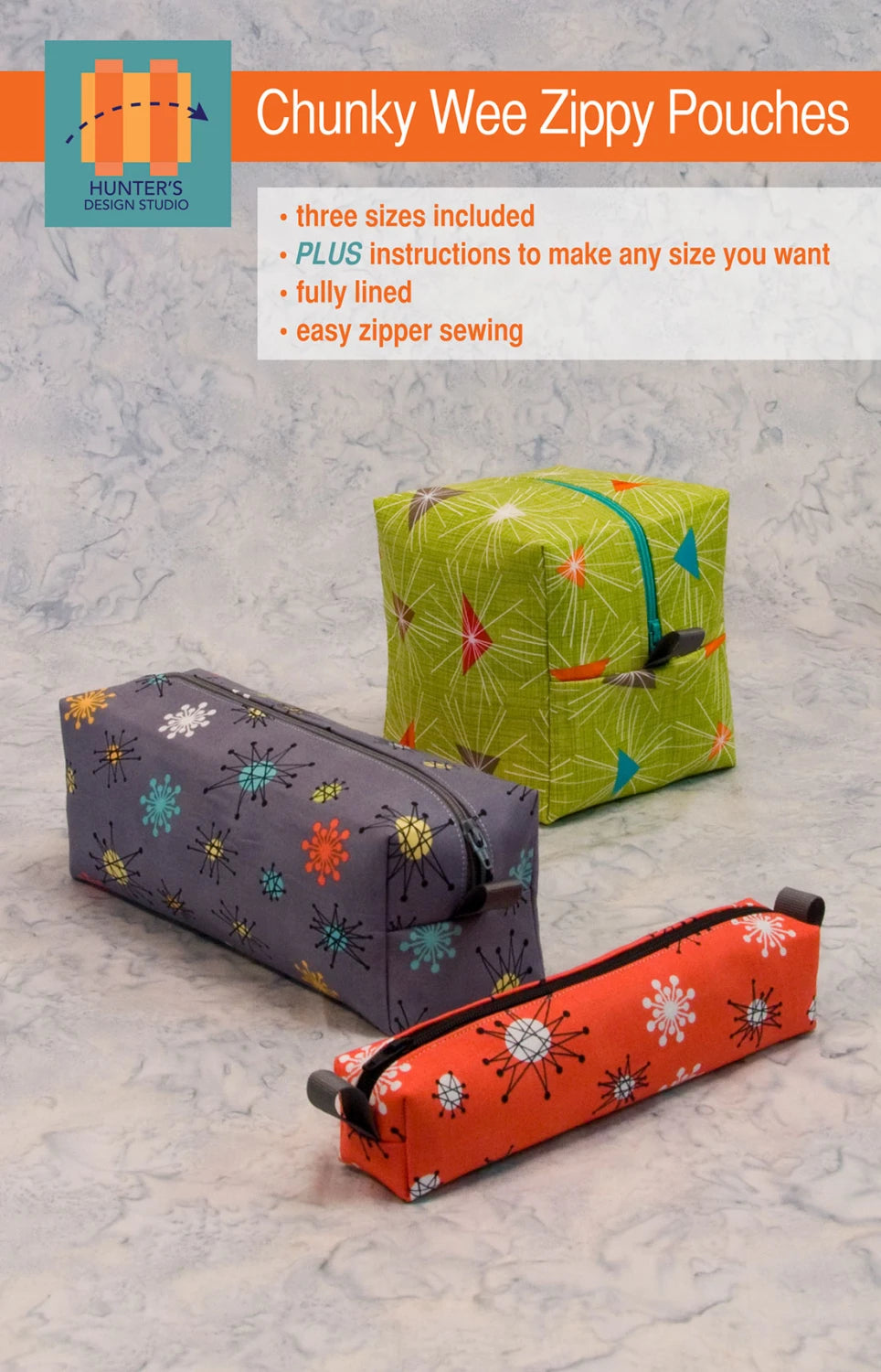 Chunky Wee Zippy Pouches Pattern