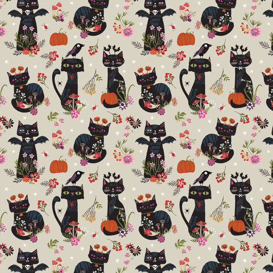 Hocus Pocus- Witchy Whiskers: Sold by the 1/2 yard