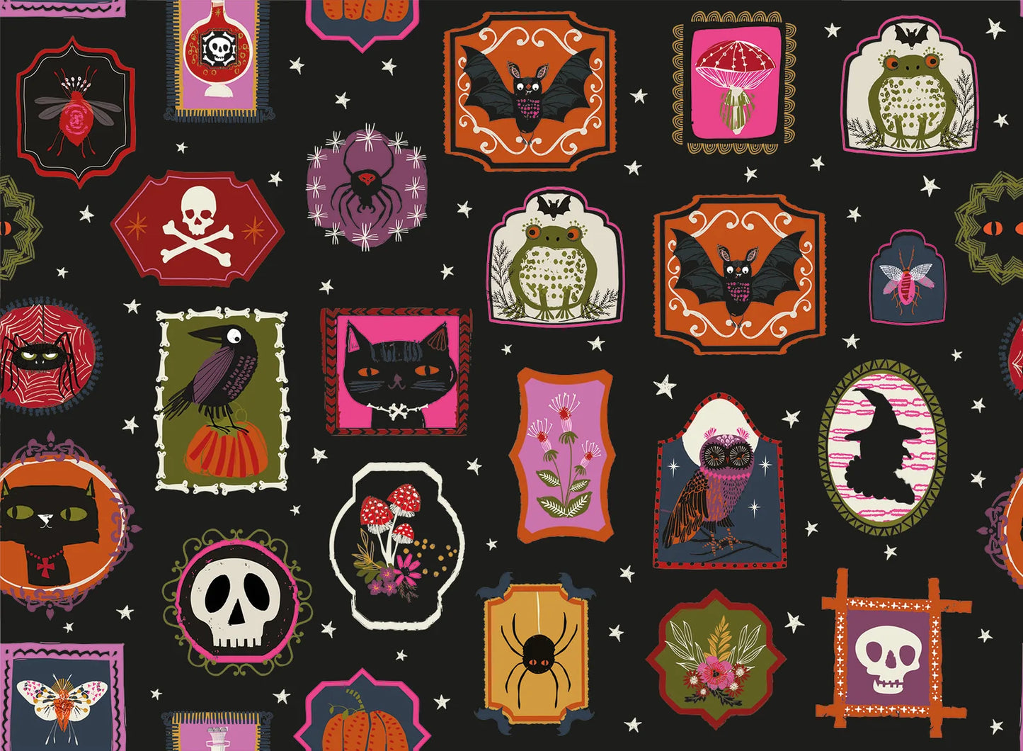 Hocus Pocus- Ghoulish Gallery: Sold by the 1/2 yard