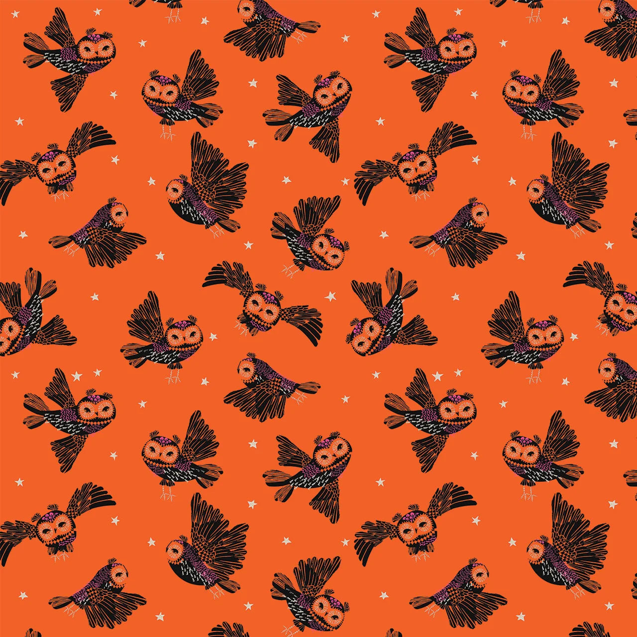 Hocus Pocus- Haunted Hoots: Sold by the 1/2 yard