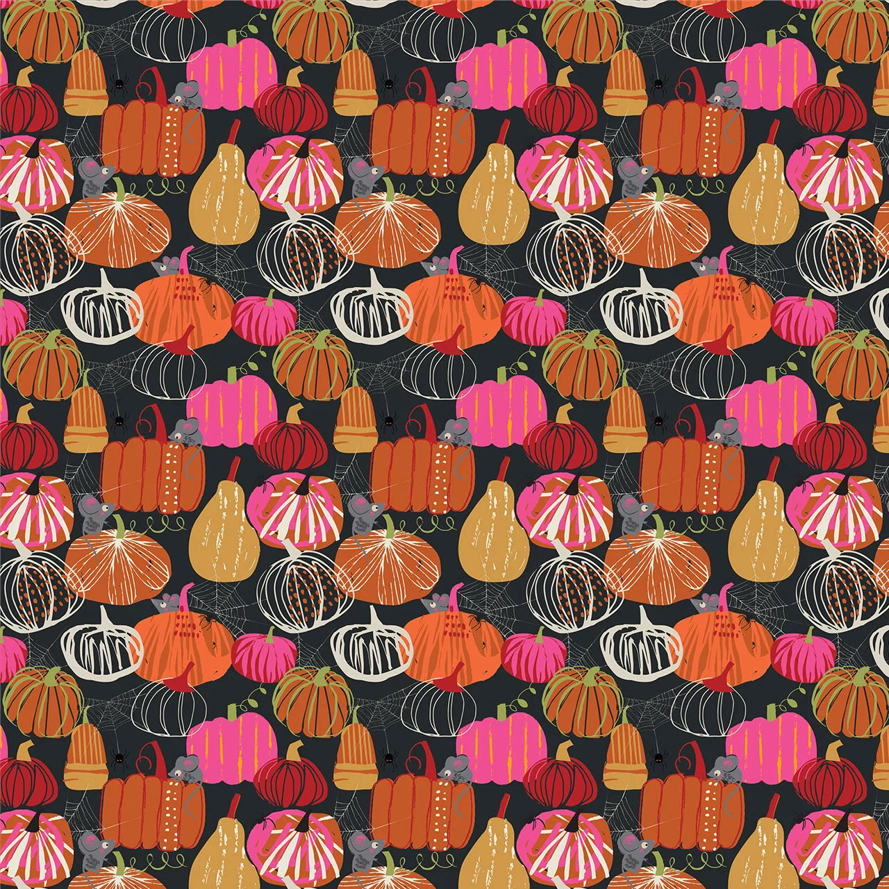 Hocus Pocus- Pumpkin Patch: Sold by the 1/2 yard