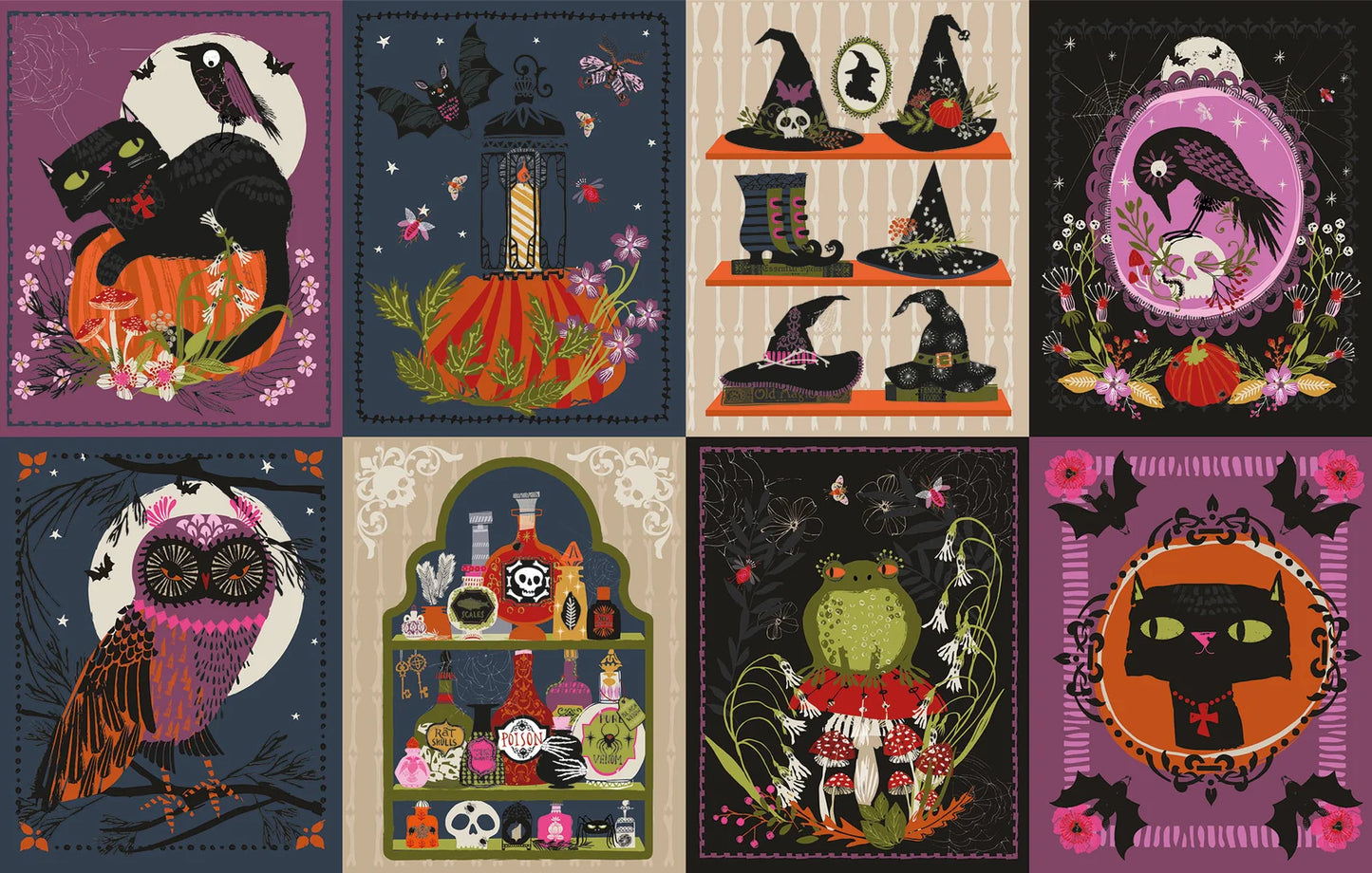Hocus Pocus- 30" Panel: Sold by the PANEL