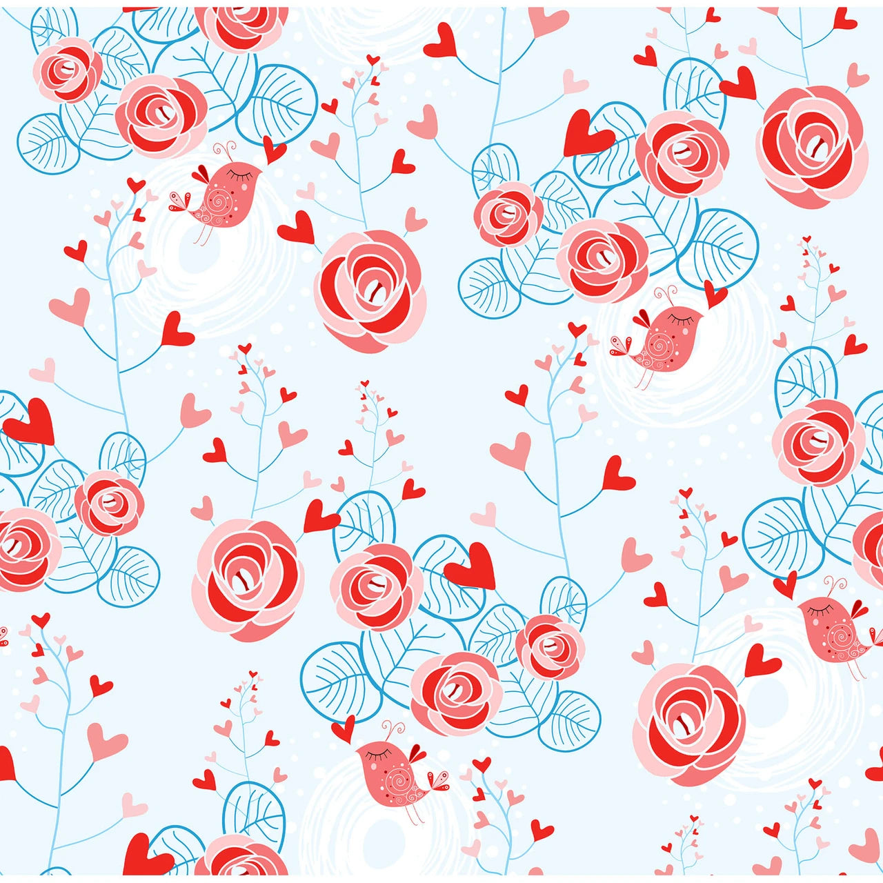 Alice- Red Rose Bushes: Sold by the 1/2 yard