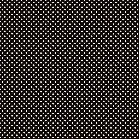 Alice- Black Dots: Sold by the 1/2 yard