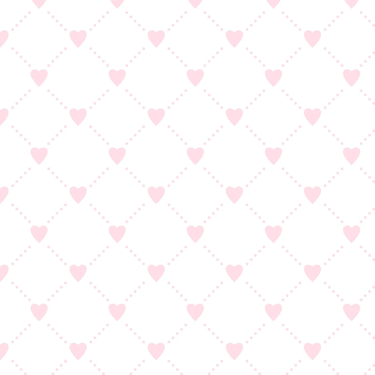 Alice- Pink Heart Grid: Sold by the 1/2 yard