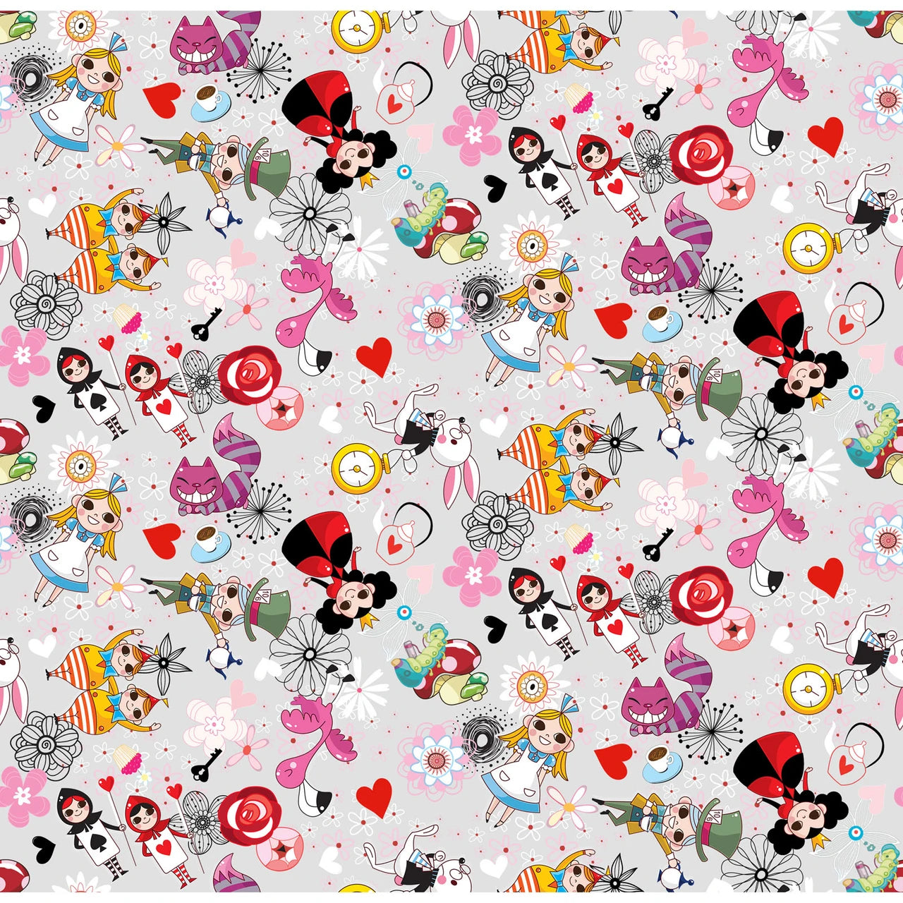 Alice- Multi Characters: Sold by the 1/2 yard