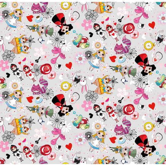 Alice- Multi Characters: Sold by the 1/2 yard