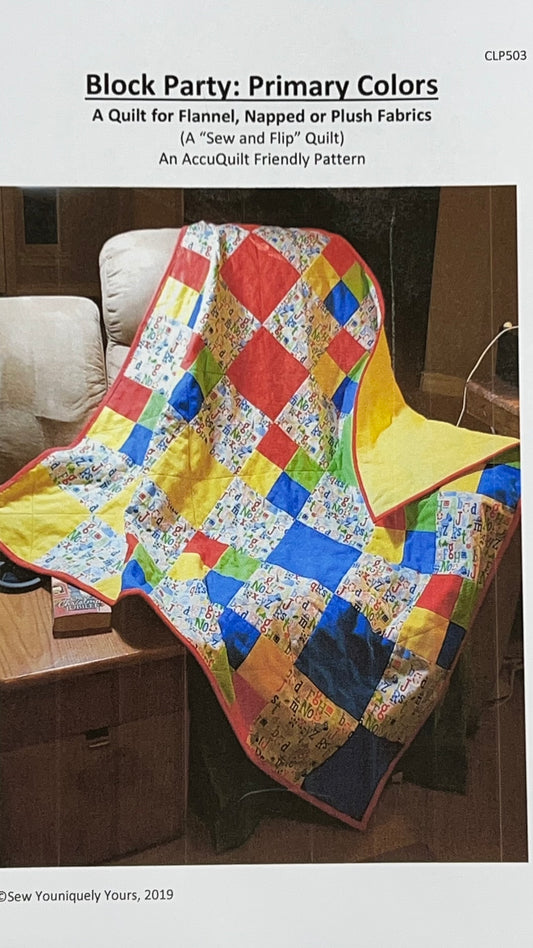Block Party: Primary Colors Quilt Pattern