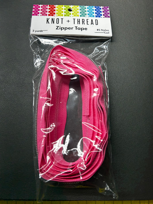 3 Yard Zipper Tape- Rose Glow