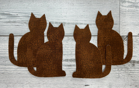 Cat Fused Applique: Choice of Quantity
