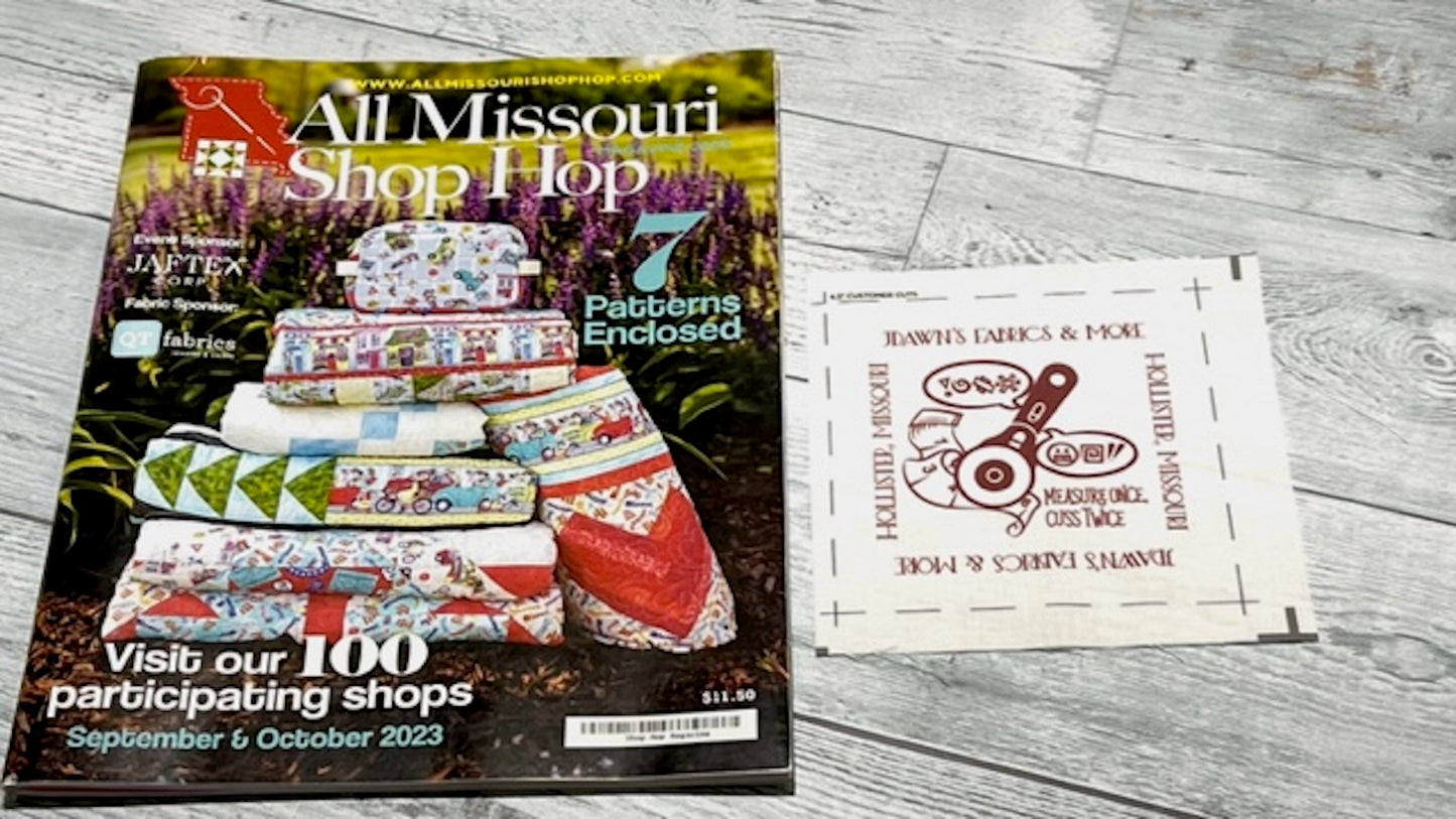 All Missouri Shop Hop 2023 Magazine: Free Store Quilt Square