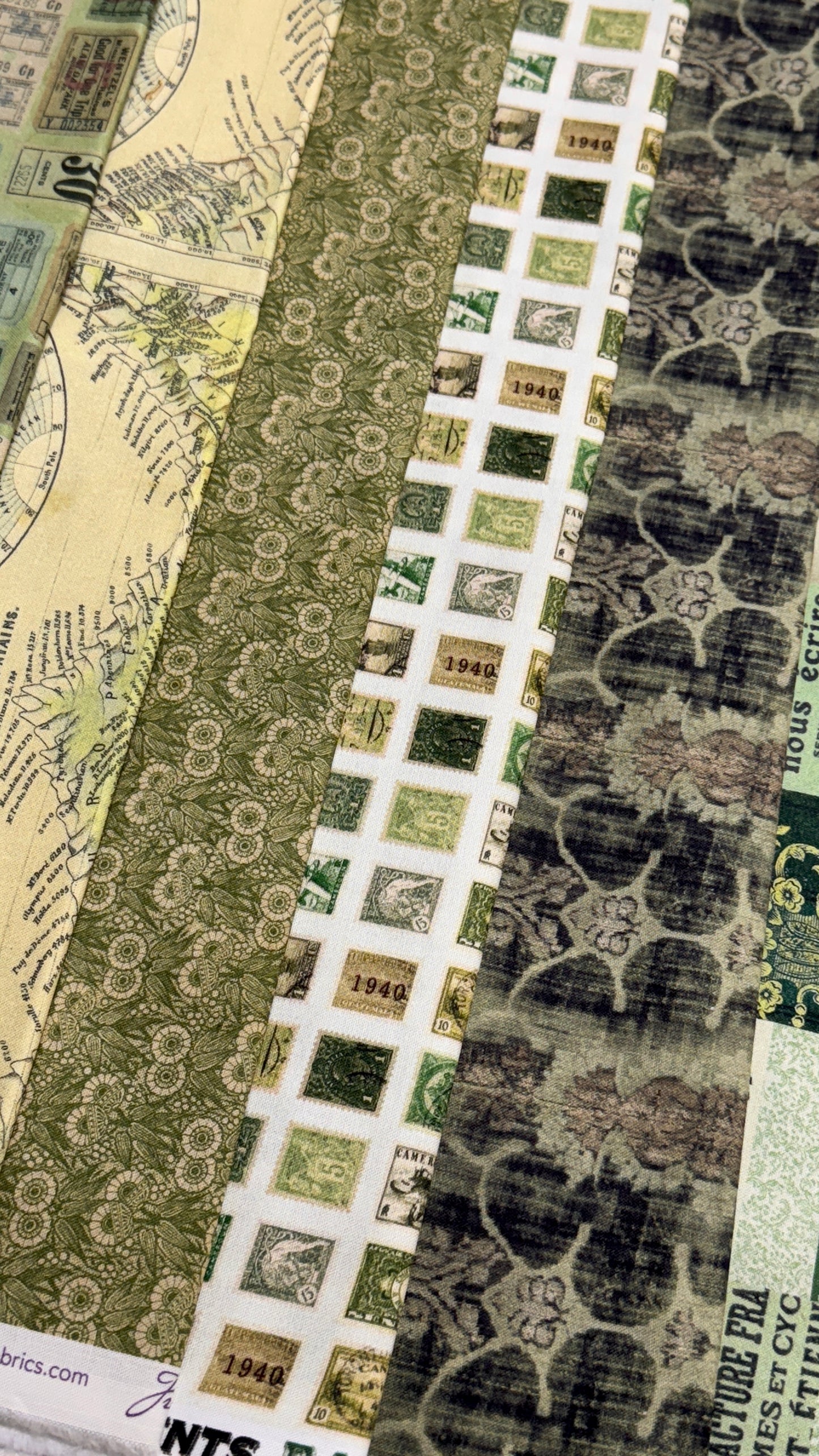 Diamond in the "Rough Cuts": Tim Holtz Green Palette