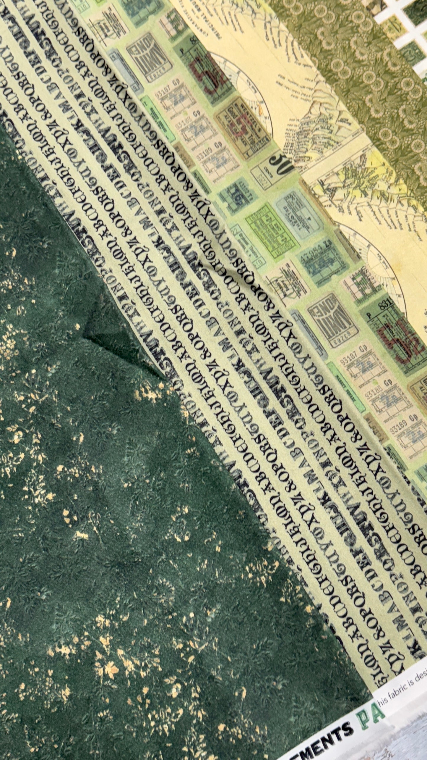 Diamond in the "Rough Cuts": Tim Holtz Green Palette