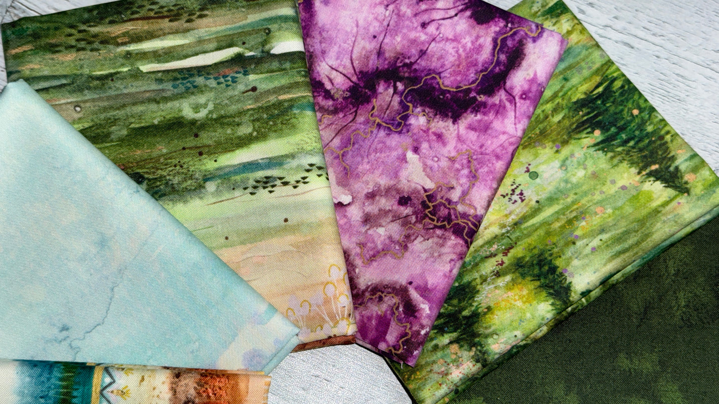 Wanderlust- Shop Assembled Fat Quarter Bundle: Choice of Bundle*