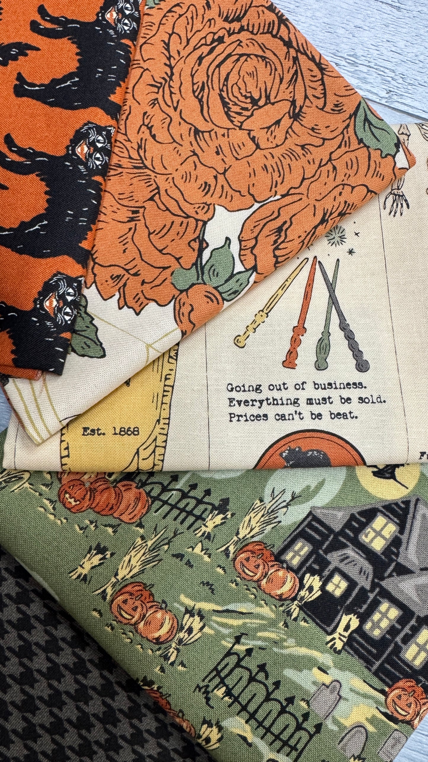 Home Sweet Haunt- Shop Assembled Fat Quarter Bundle: Choice of Bundle*