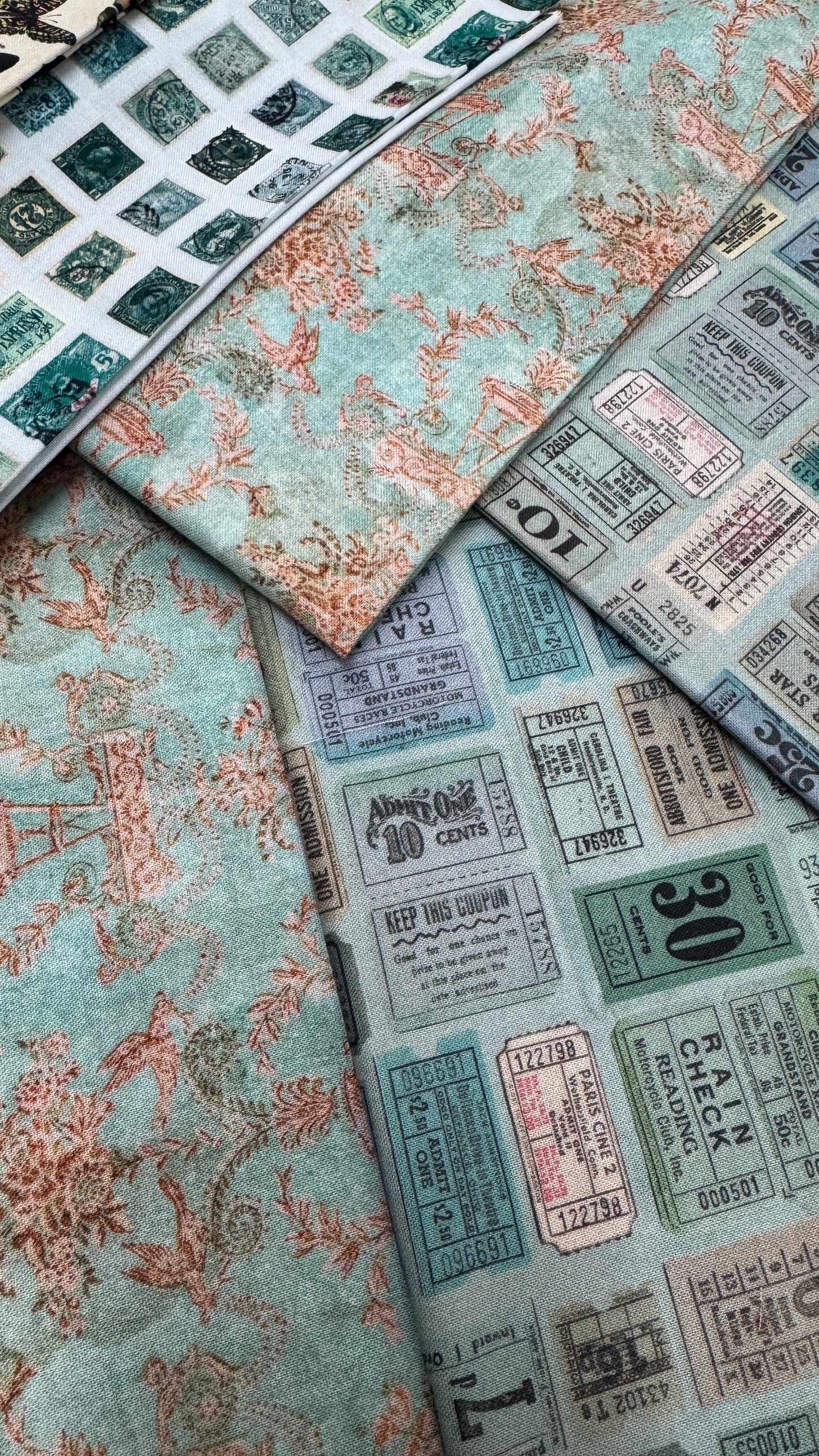 Diamond in the "Rough Cuts": Tim Holtz Teal Palette