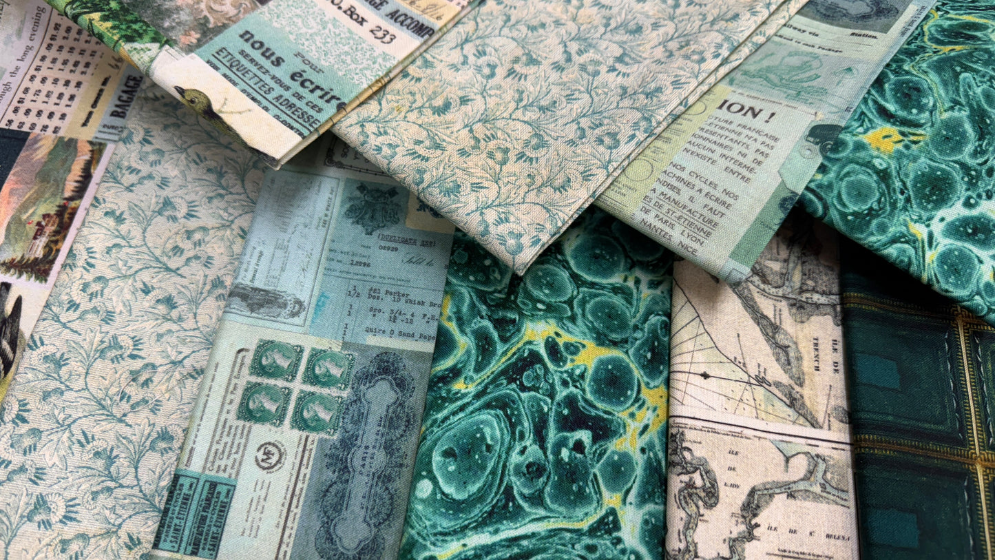 Diamond in the "Rough Cuts": Tim Holtz Teal Palette