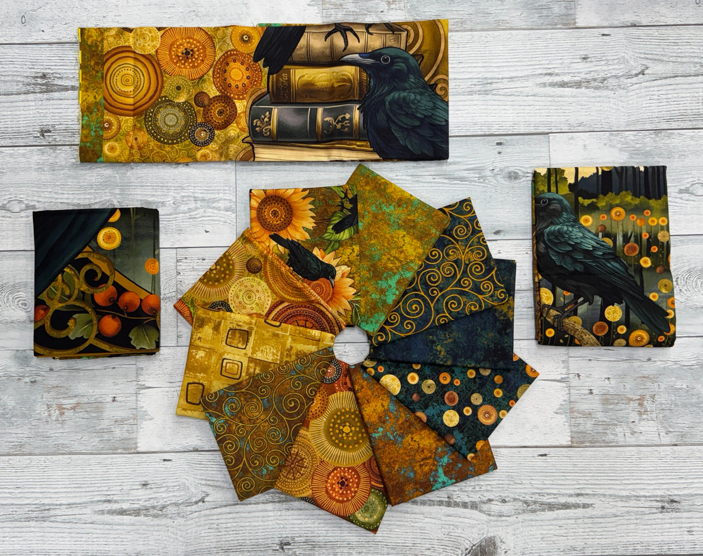 Crow-Mazing- Shop Assembled Fat Quarter Bundle: Choice of Bundle