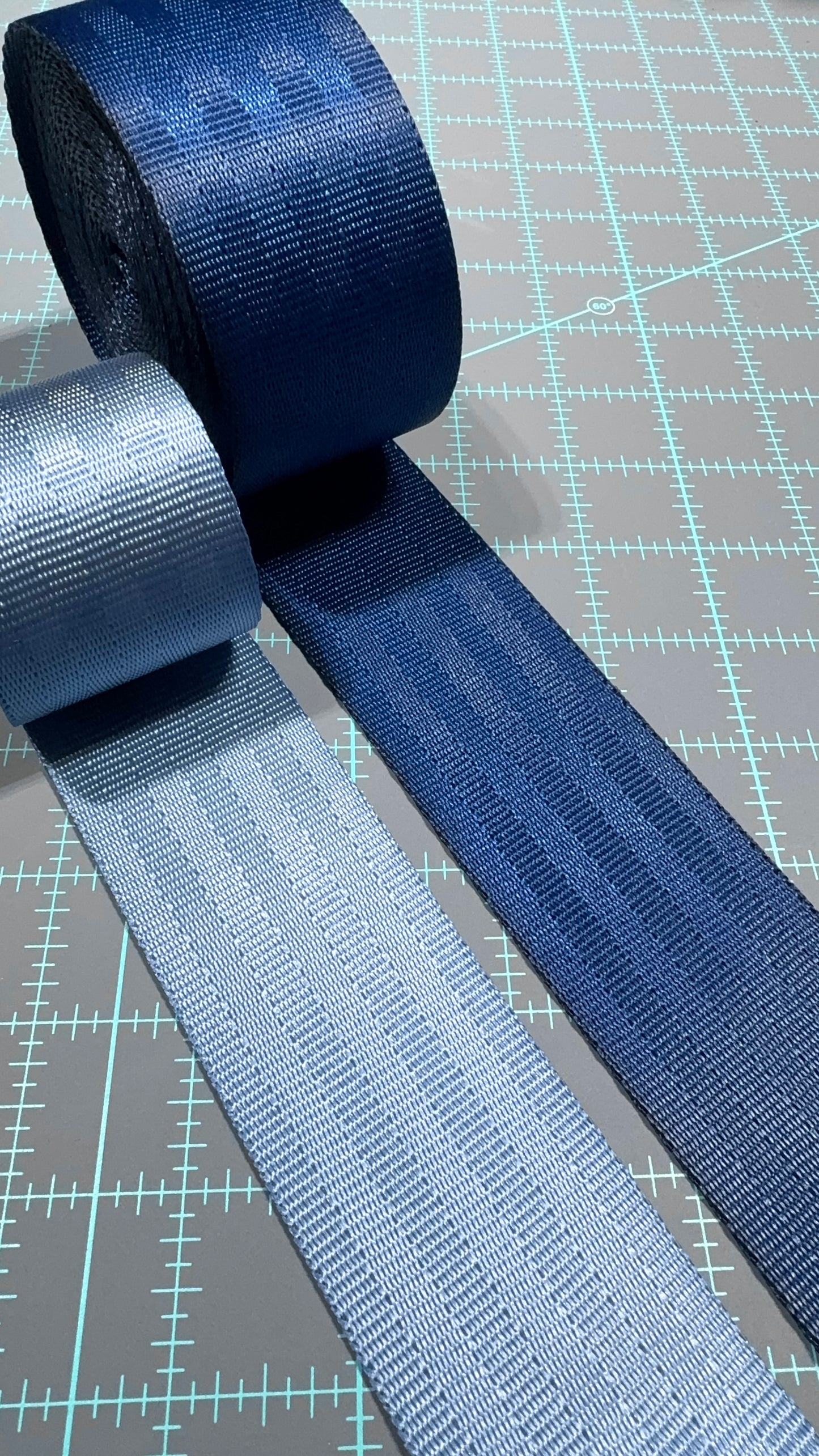 The Dapper Dopp Seat Belt Bag Kit- Dark Blue/Steel Blue