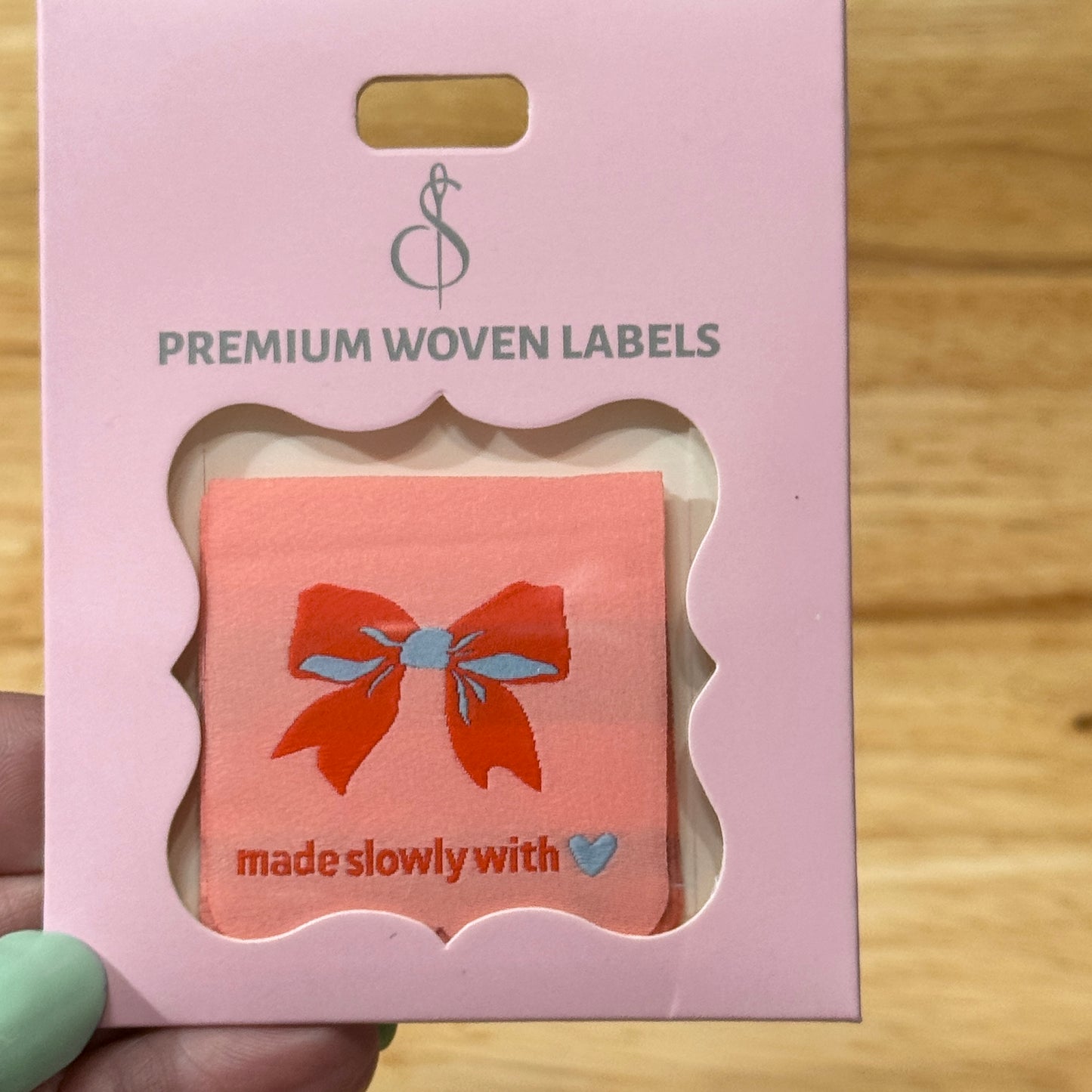 Made Slowly Woven Quilt Labels- 8pk