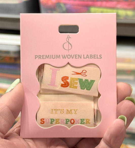 Superpower 2 Woven Quilt Labels- 8pk