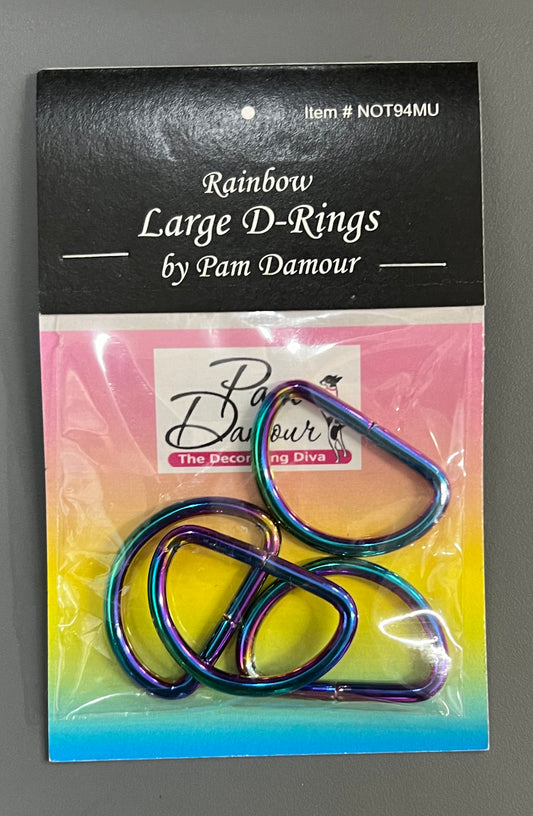 Rainbow 1-1/4in D-Ring 4pc