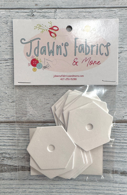 English Paper Piecing 1inch Hexagon Papers: 50pc