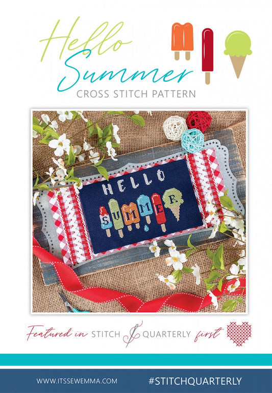 Hello Summer Cross Stitch Pattern