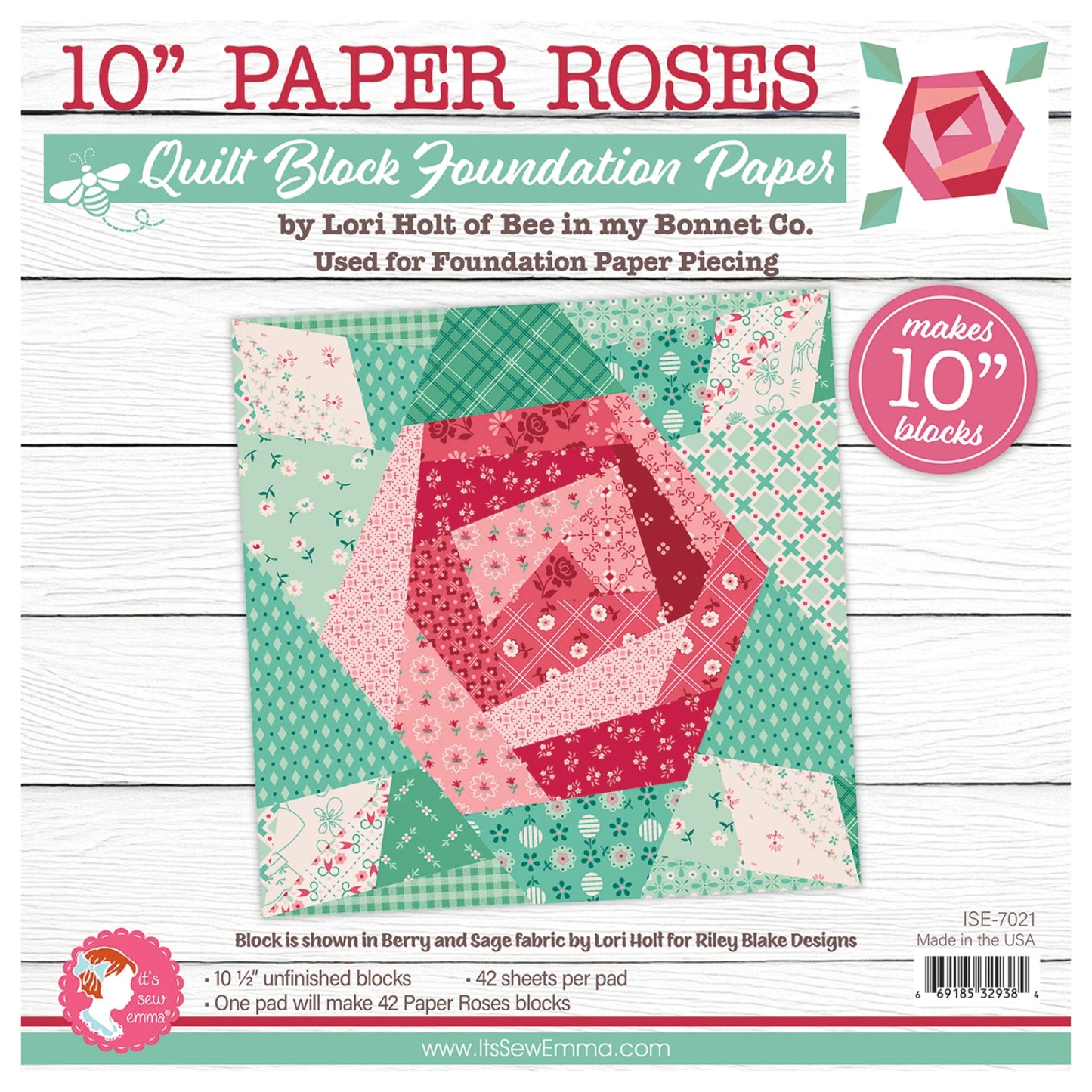 Paper Roses- 10" Foundation Paper Pad