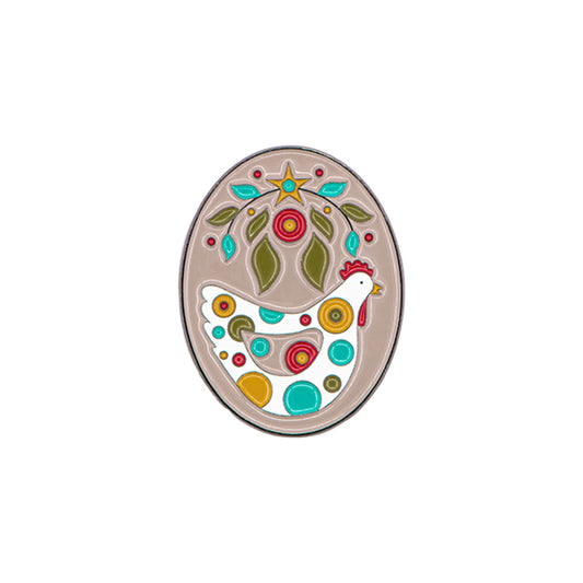 Henny Penny Enamel Needle Minder