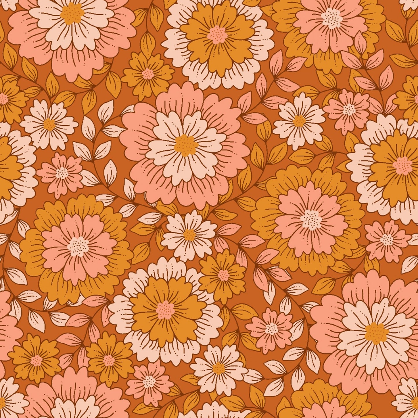Groovy Boho- Marmalade Out Of Sight: Sold by the 1/2 yard.