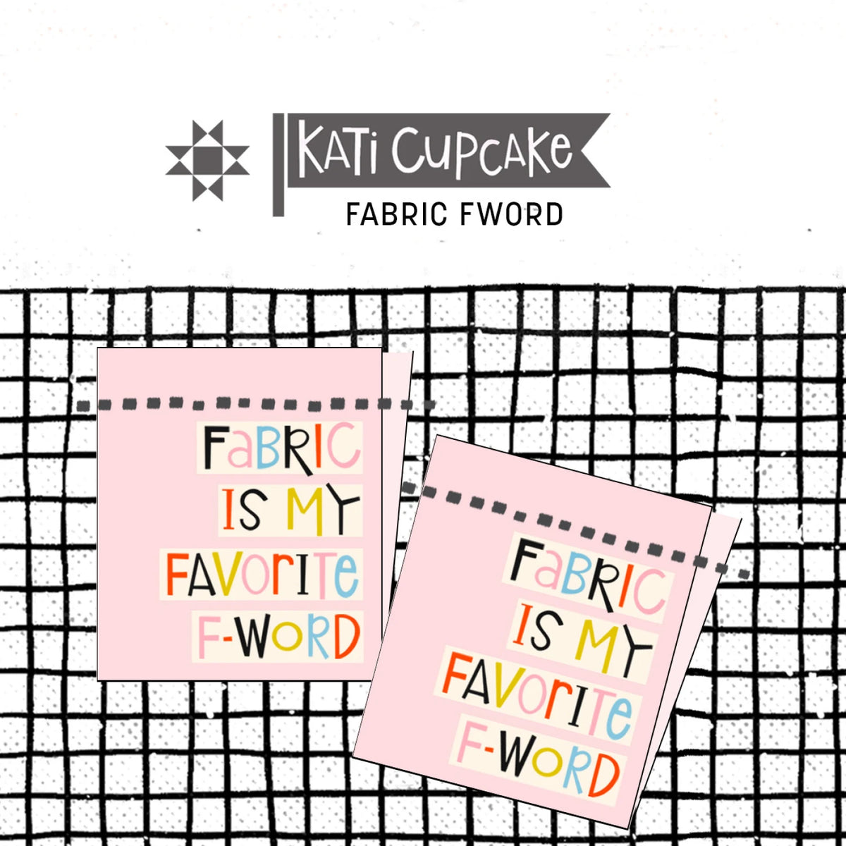 Fabric F-Word Quilt Labels: 3pk