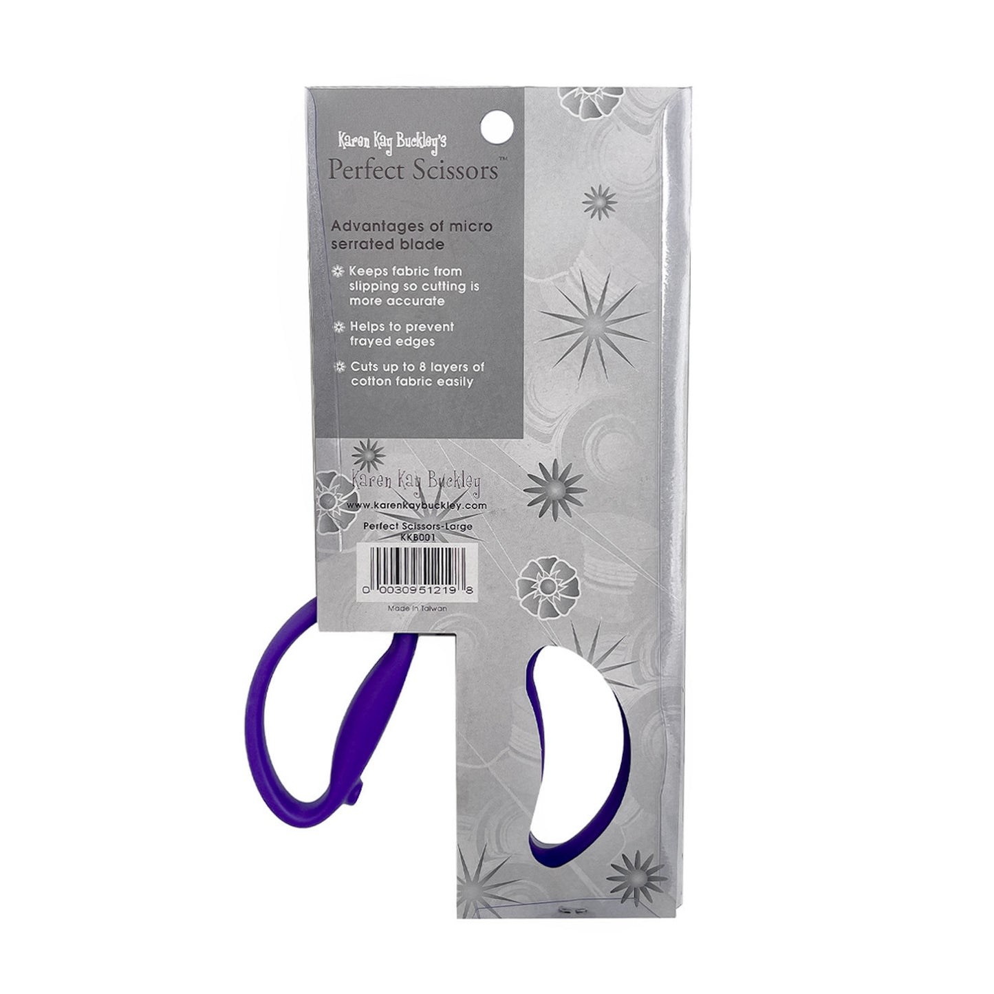 Perfect Scissors- Purple 7-3/4in Large Micro-Serrated Non-Slip Blade